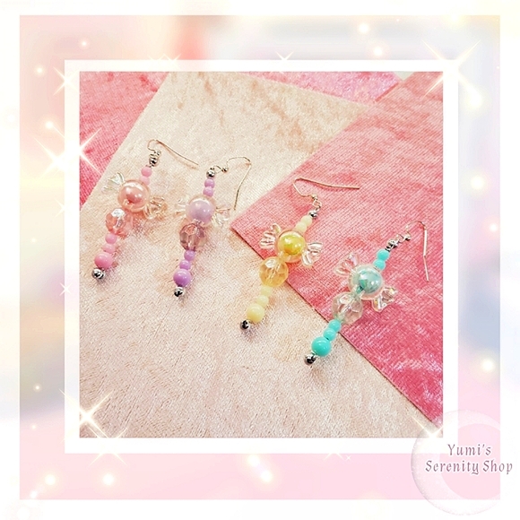 SOLD: Candy Cross earrings - Picture 2 of 3